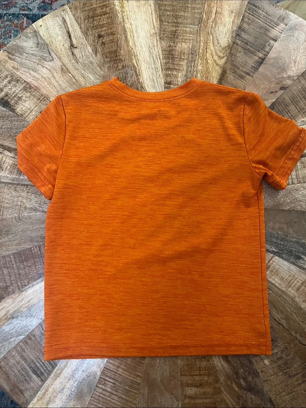 Under Armour Orange Heather Tee with Navy Logo